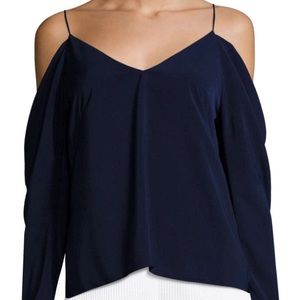 C/MEO Collective off the shoulder long sleeve top